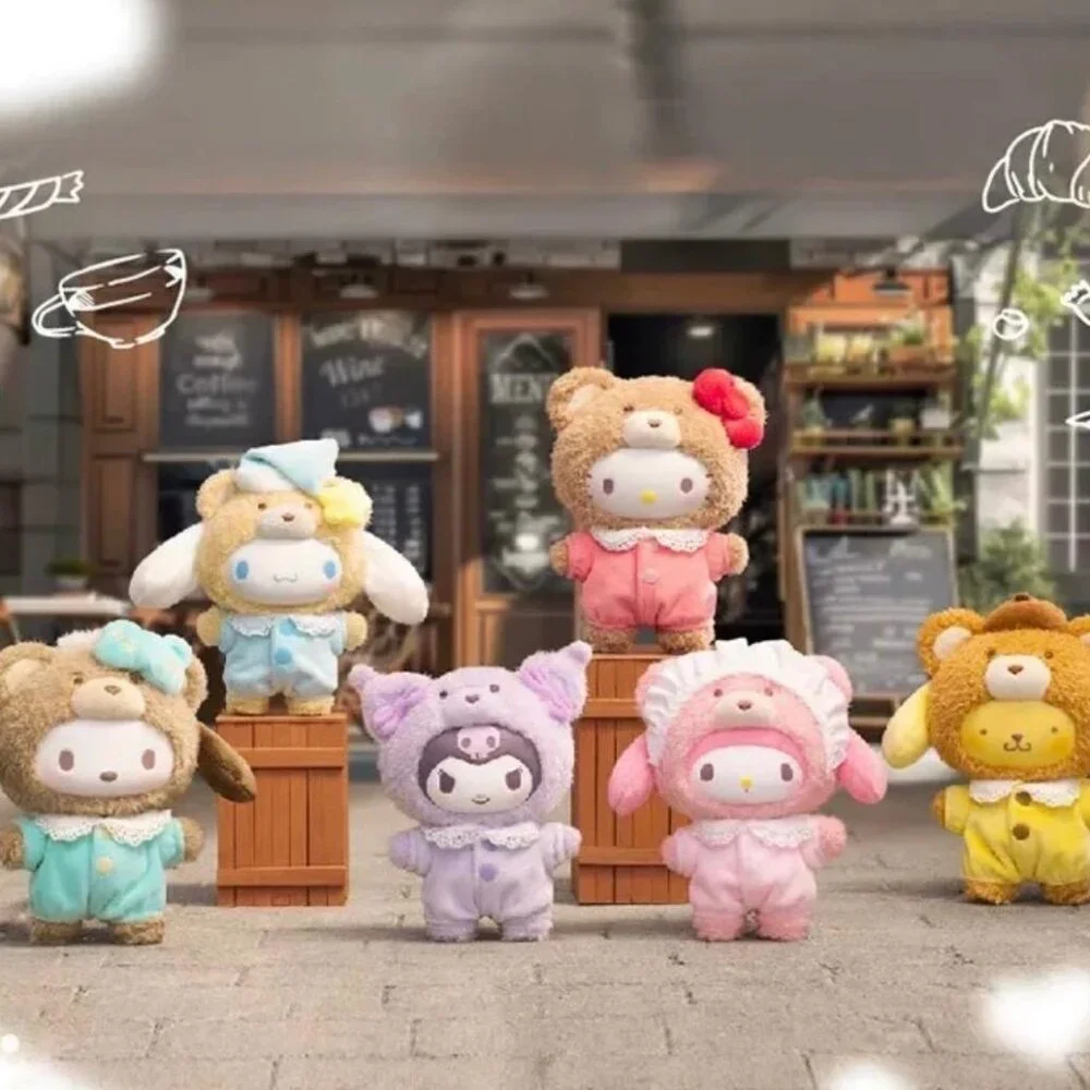 Sanrio Latte Baby Characters Playset - Pink, Purple, Brown